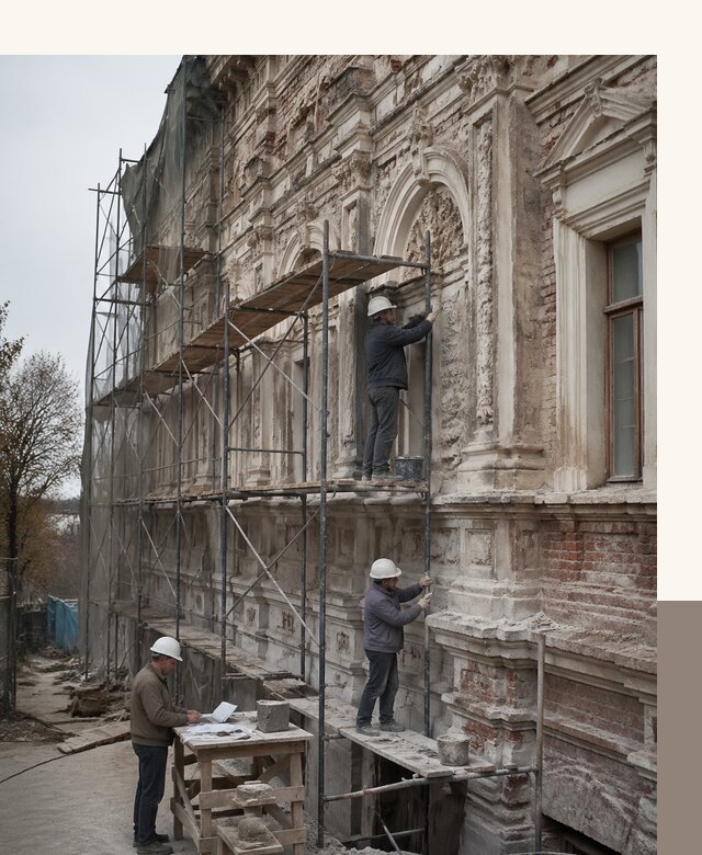 Реставрация объектов культурного наследия под ключ в Кимовске